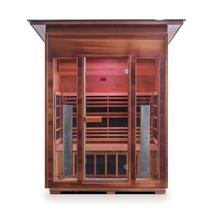 Enlighten Rustic 3 Outdoor Full Spectrum Infrared Sauna