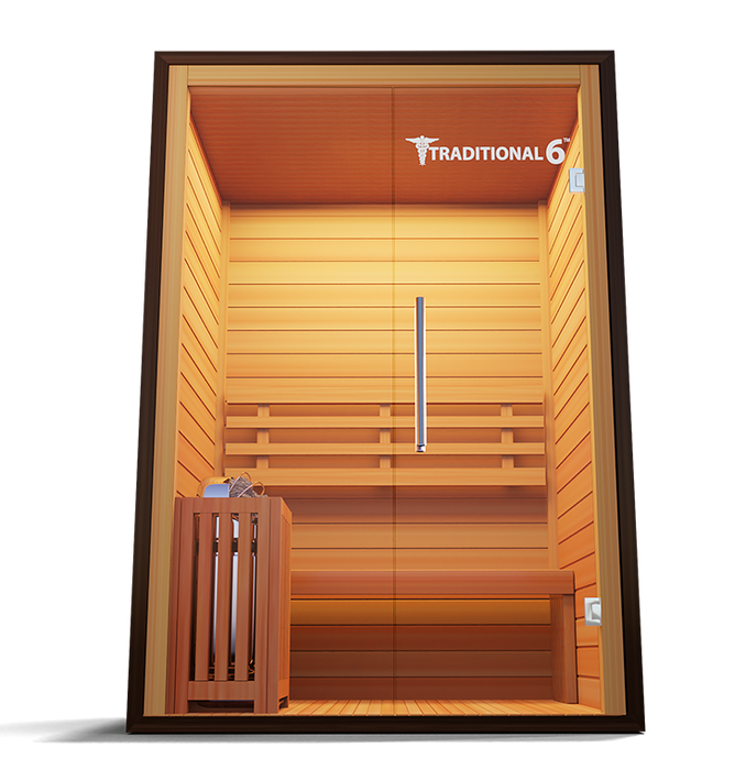 Medical Breakthrough Traditional 6 Sauna - Glass Front