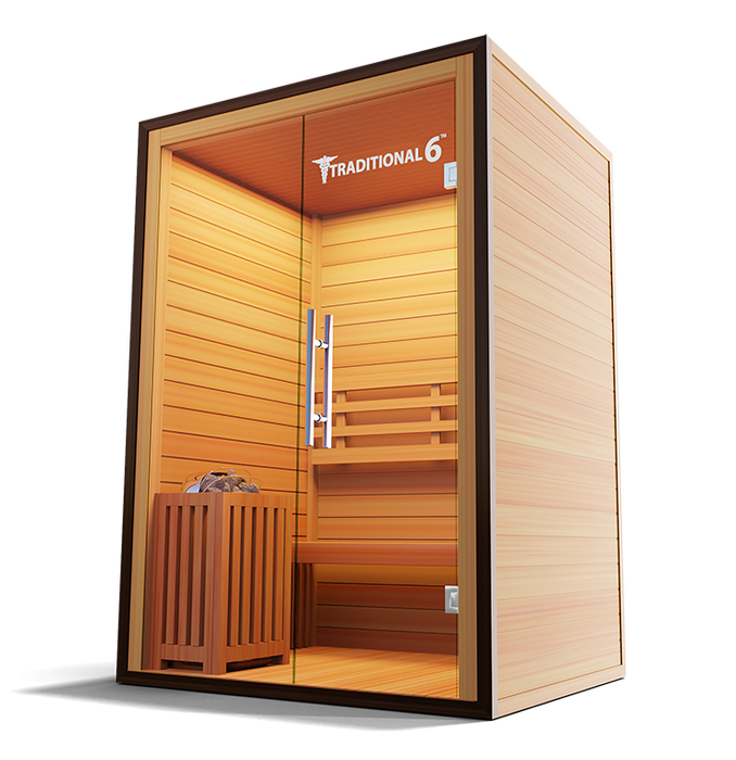 Medical Breakthrough Traditional 6 Sauna - Glass Front