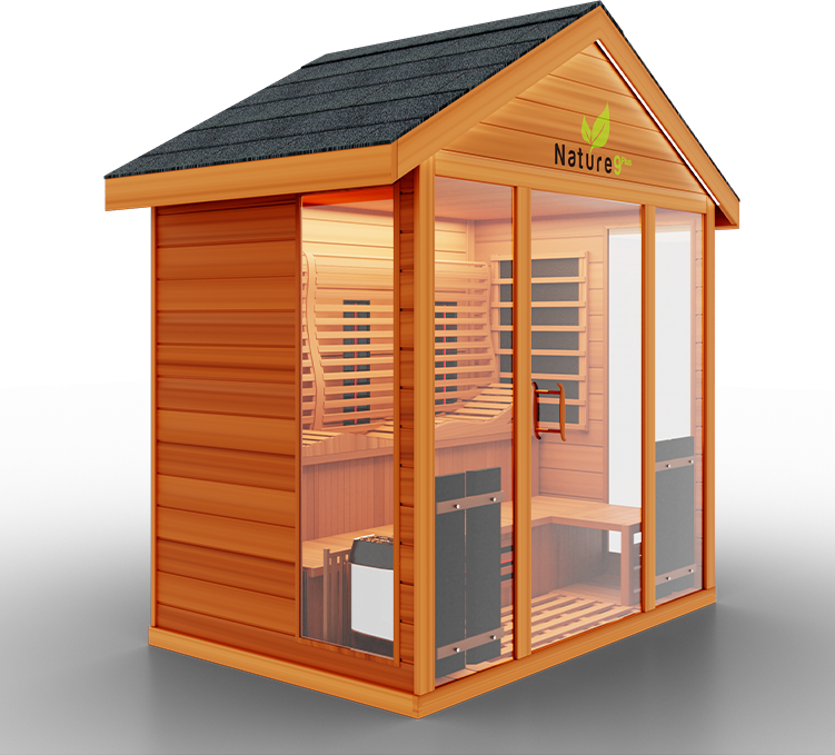 Medical Breakthrough Nature 9 Plus Sauna - Hybrid with Reclining Bench & Side Bench