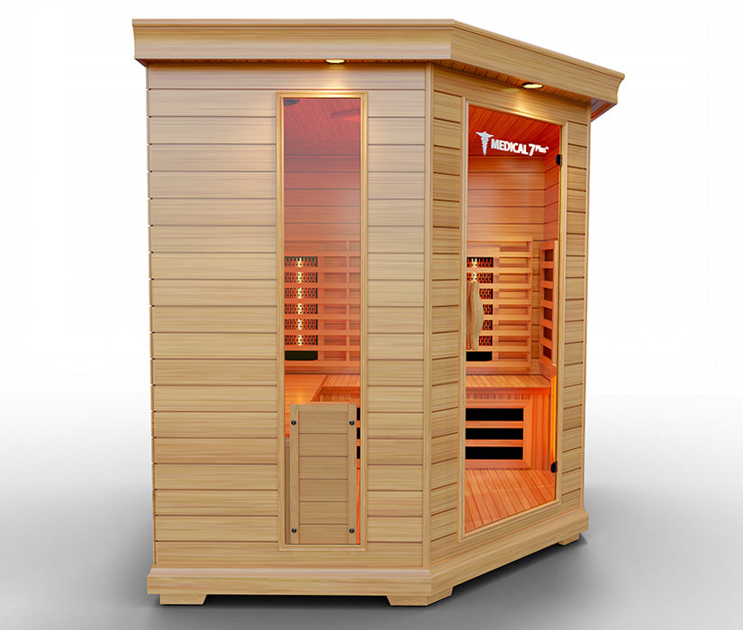 Medical Breakthrough Medical 7 Sauna - Corner Unit With Red Light Therapy