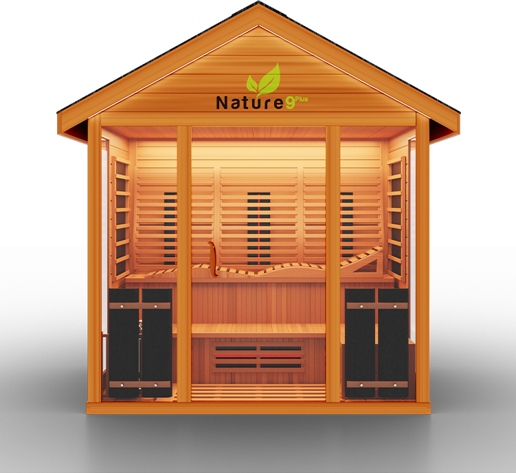 Medical Breakthrough Nature 9 Plus Sauna - Hybrid with Reclining Bench & Side Bench