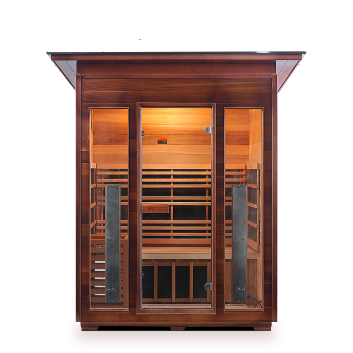 Enlighten Diamond 3 Outdoor Hybrid Sauna - Infrared/Traditional