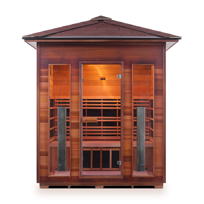 Enlighten Rustic 4 Outdoor Full Spectrum Infrared Sauna