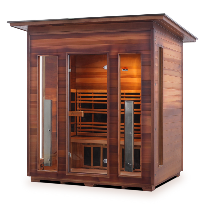 Enlighten Rustic 4 Outdoor Full Spectrum Infrared Sauna