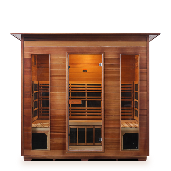 Enlighten Rustic 5 Indoor Full Spectrum Infrared Sauna - I-19378