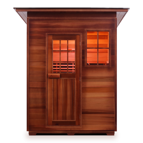 Enlighten Sapphire 3 Outdoor Hybrid Sauna - Infrared/Traditional