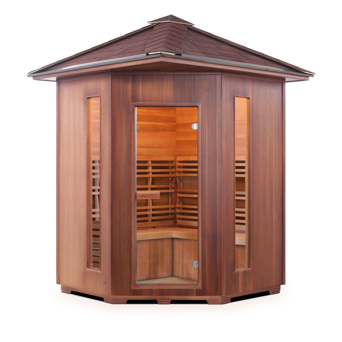 Enlighten Sunrise 4C Outdoor Traditional Dry Sauna - T-17379