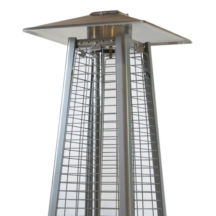 RADtec 89" Tower Flame Propane Patio Heater - Dark Brown Wicker (41,000 BTU) - TF-WDB