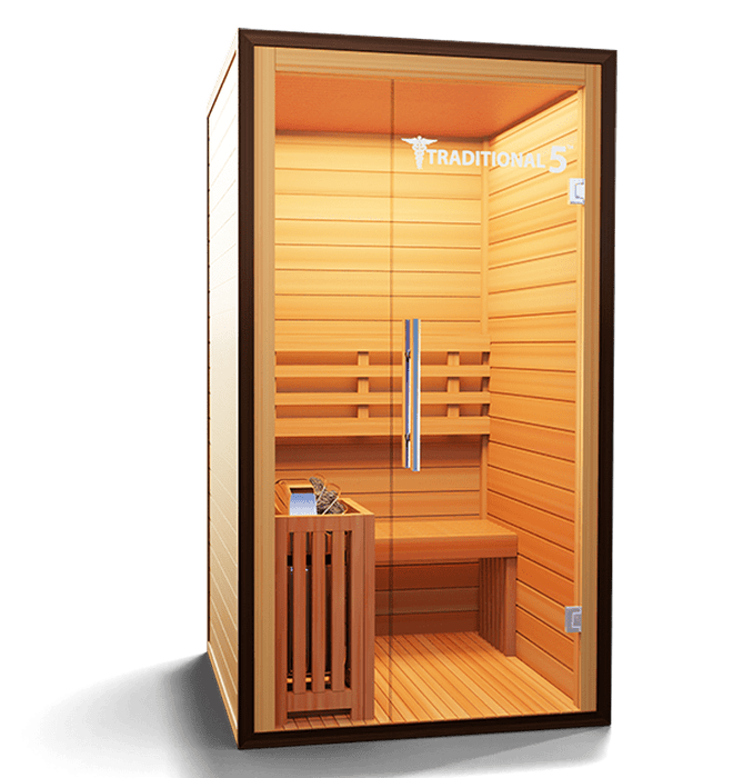 Medical Breakthrough Traditional 5 Sauna - Glass Front