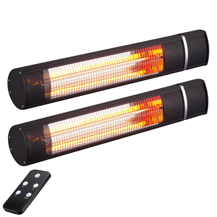 RADtec Two Pack: G15R - 25" Golden Tube Electric Patio Heaters (1500W/110V)