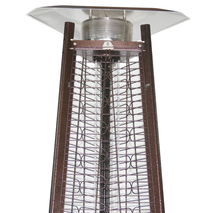 RADtec 93" Pyramid Flame Propane Patio Heater - Antique Bronze Finish (41,000 BTU) - PYR-ABP